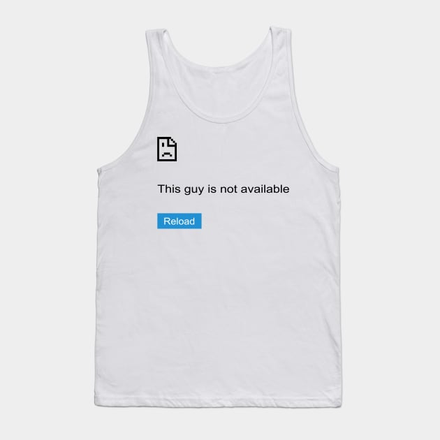 Funny Error Tee Tank Top by Danielle